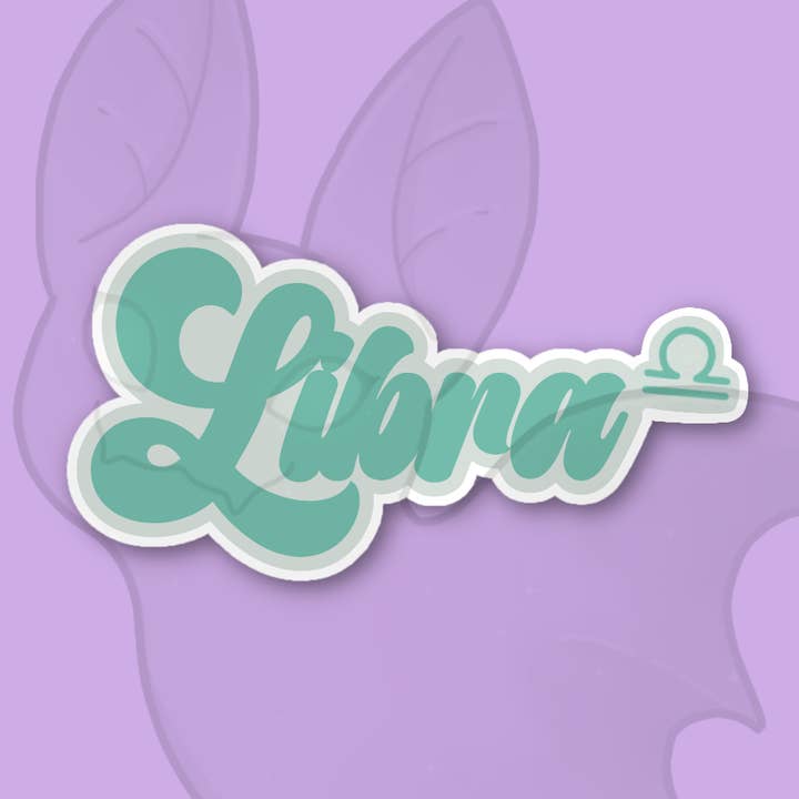 Libra Retro Vinyl klistermärke för wholesale av EtherealBat Studios