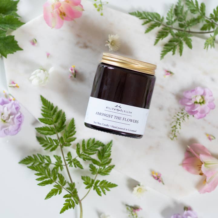 Willow & Blossom Botanicals - Vente Bougie en bocal - Grande bougie 180ml Bergamote & Lavande française