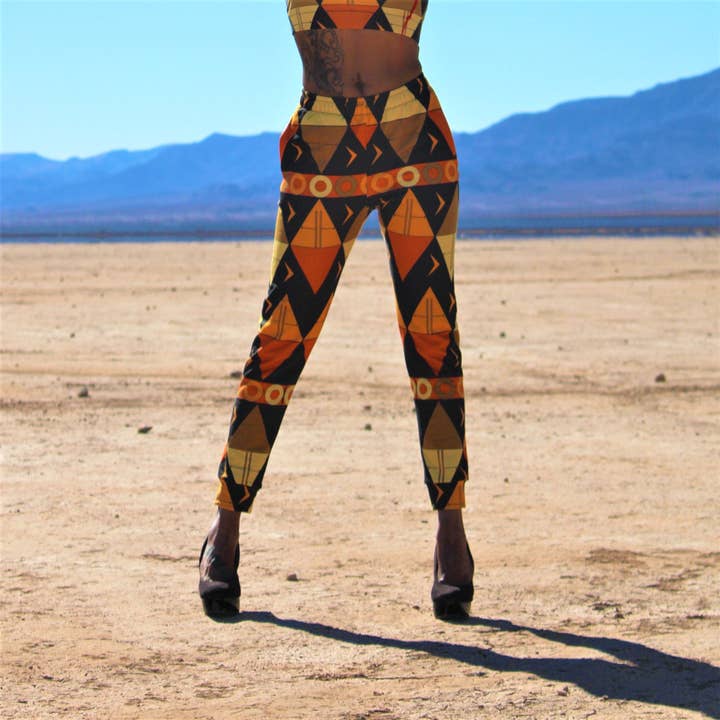 African Tribal Print Joggers til kvinder - Earthy for engroshandel hos STFU