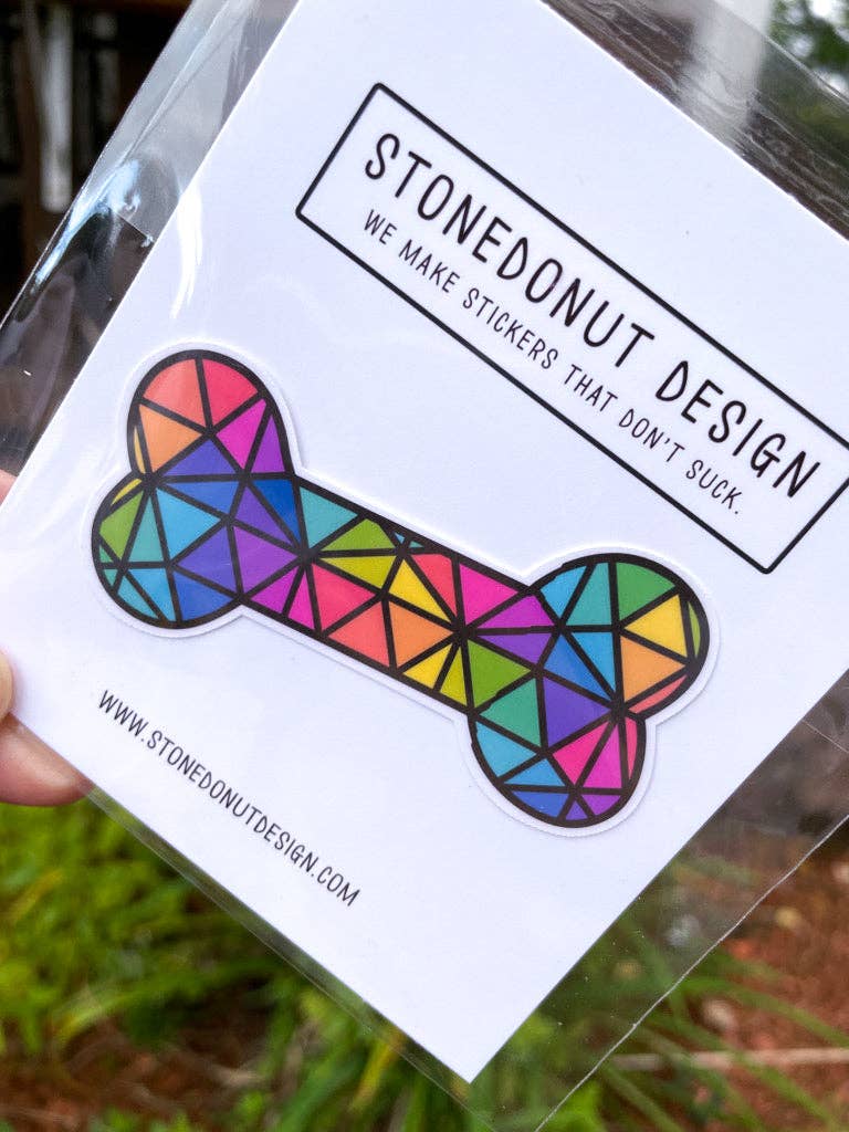 Stone Donut Design, LLC – Großhandel Aufkleber – Edelstein Hundeknochen Vinylaufkleber3