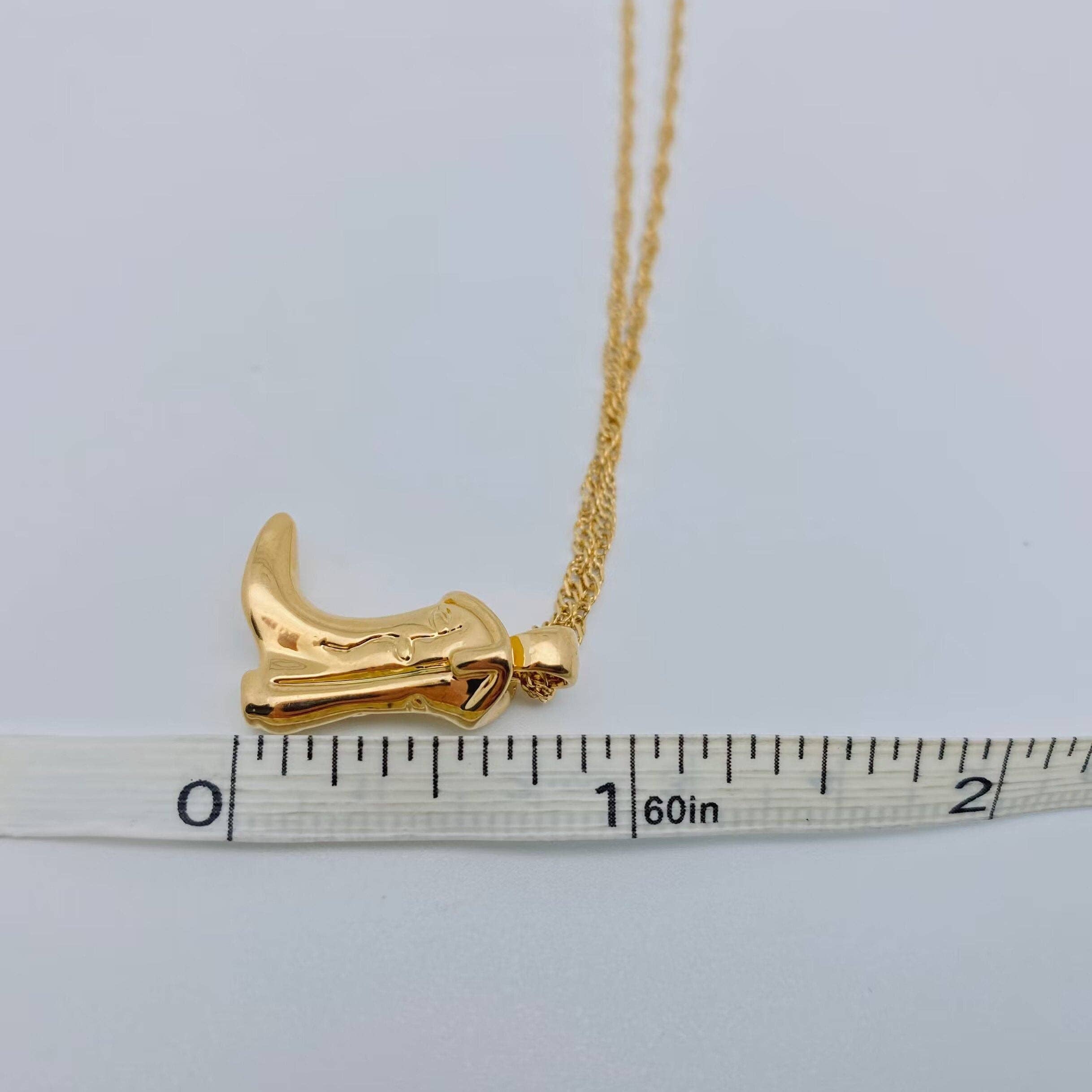 Mio Queena - Vente Colliers à pendentif - Collier pendentif bottine cowgirl western - WJ3