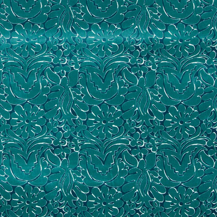 HUIPIL VELVET | AQUA-Stoff von the Yard für den Großhandel von Robert Allen