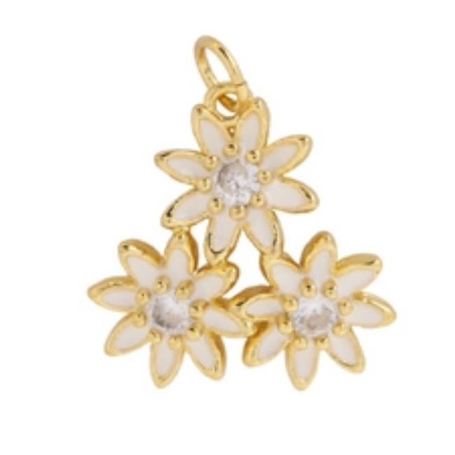 Savvy Bling – wholesale Individuell berlock/hänge – Daisy Trio Charm för Charm-halsband & Armband