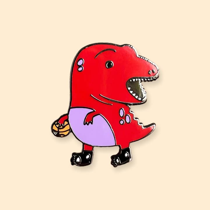 Crywolf - Wholesale Lapel Pin/Button - Clumsy Raptor Enamel Pin