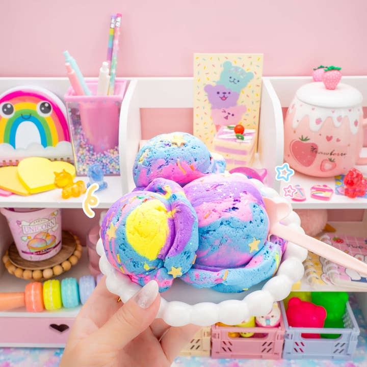 Kawaii Slime Company - Wholesale Putty/Slime - Kids - Unicorn Scented Ice Cream Pint Slime (5pcs/case)5