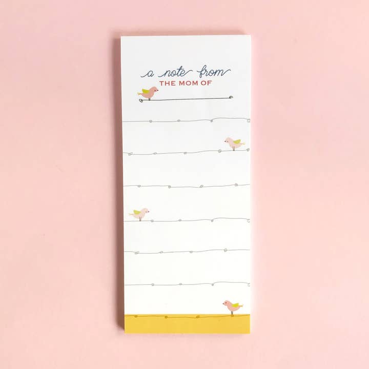 Birdie Mom Notepad - 4 Units for wholesale by Label Circus