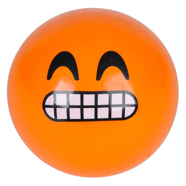 La Luna Bella - Toys - Wholesale Classic Toy - Kids - 5" EMOTICON VINYL BALL (100/CS) LLB kids toys
