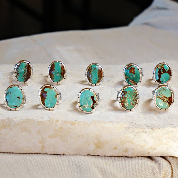 Sowell Jewelry - Wholesale Single Stone/Solitaire Ring - *Limited Edition* Number 8 Turquoise Sterling Silver Ring6