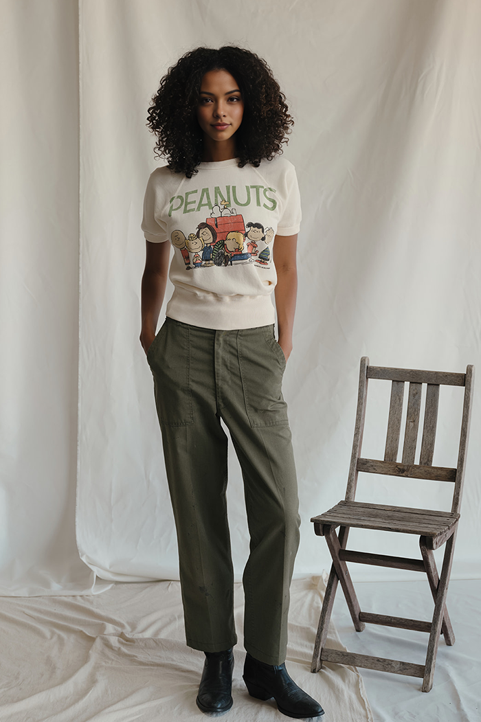 White Charlie & the Gang Raglan for wholesale on Faire3