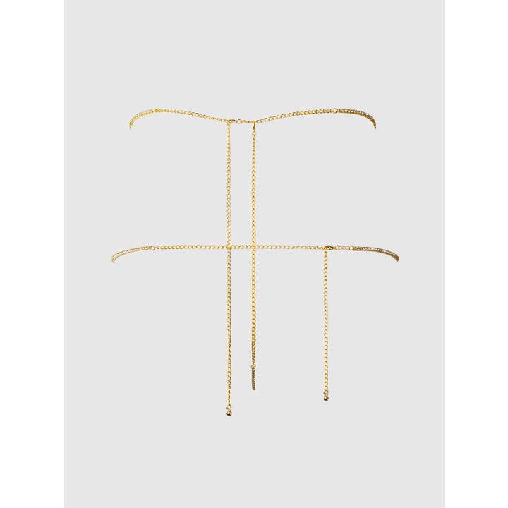 House of Desire - Wholesale Jewelry Set - RHINESTONE SWIRL KNOT PANTY8