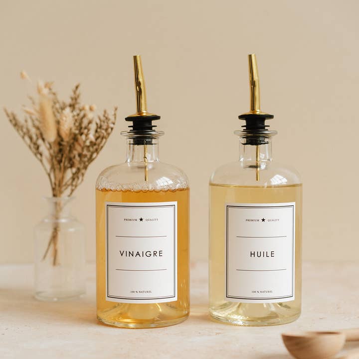 Les Flacons de l’Apothicaire – wholesale Oil/vinegar dispenser – Vinegar - clear bottle2