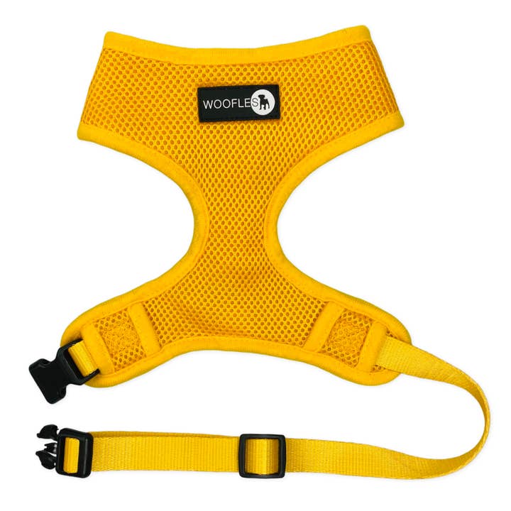 Woofles – wholesale Pet harness – Dog – Dual AirMesh Dog Harness - Mustard Yellow
