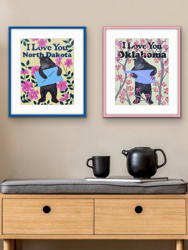 Impression "Je t'aime Oklahoma" pour la vente par 3 Fish Studios