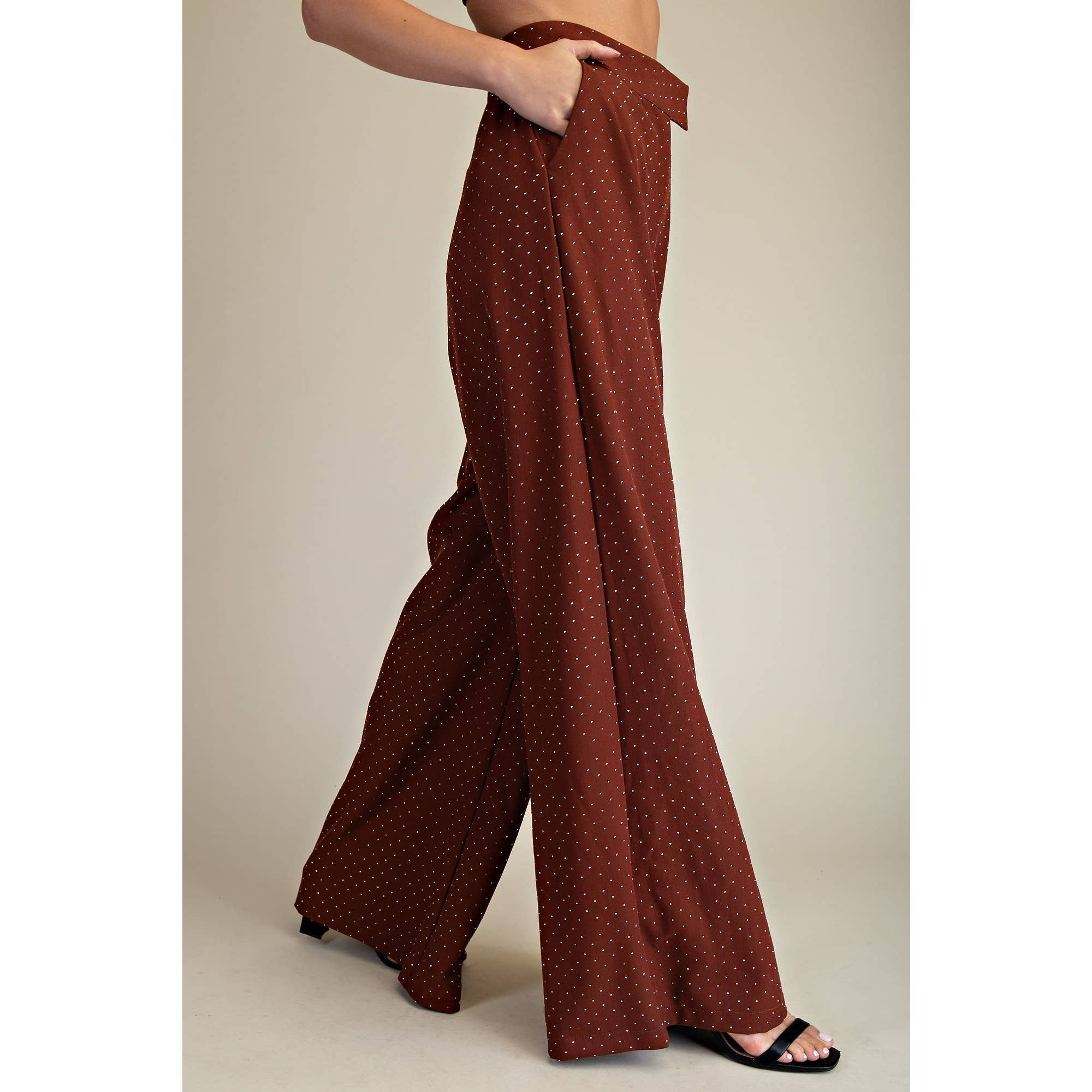 STYLE USA – Engroshandel Bukser - Dame – NYE Højtaljede Vide Bukser1