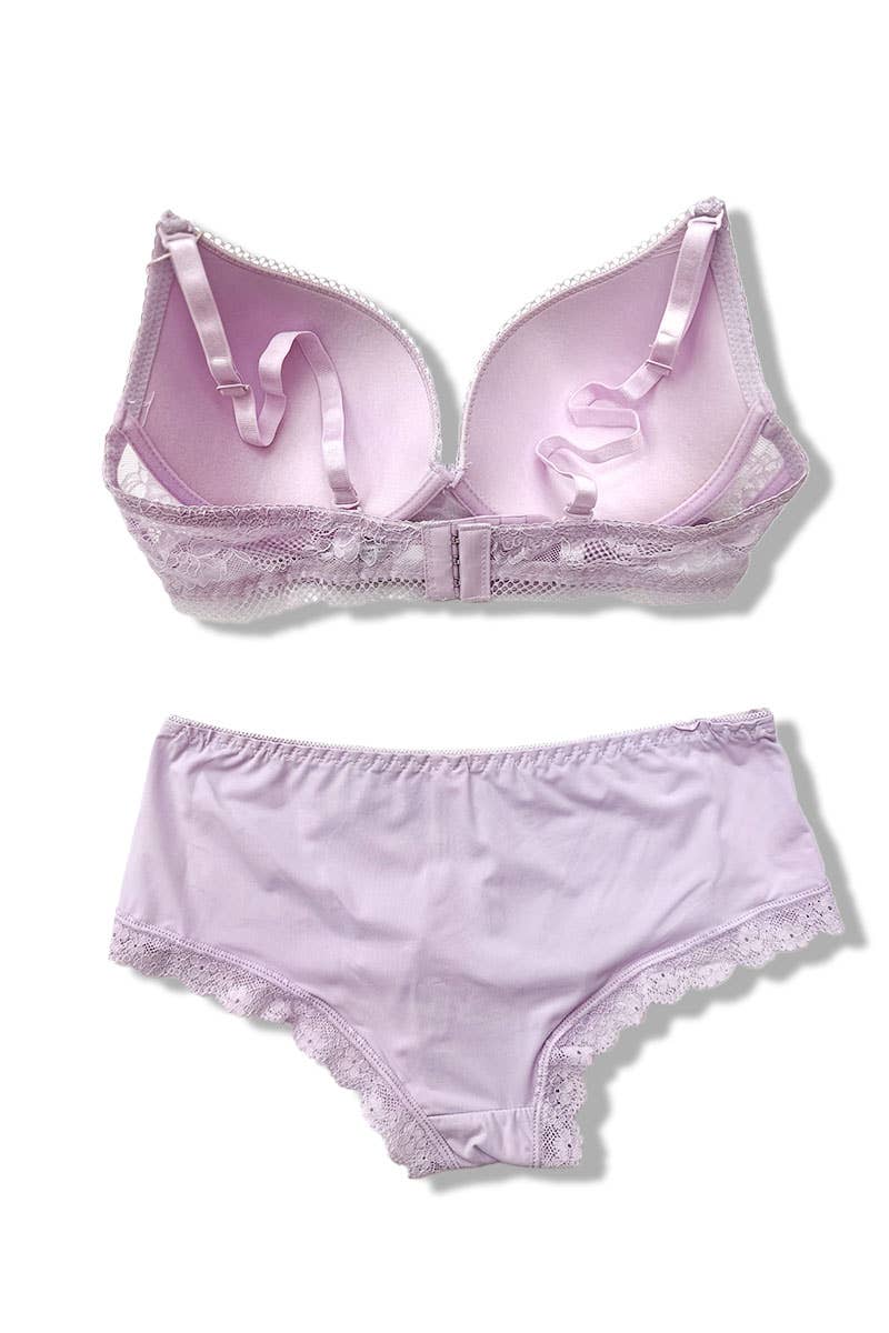 Belle Com'Elle - Wholesale Lingerie Set - Women's - C Cup Bra + Panty Set/AZ160078