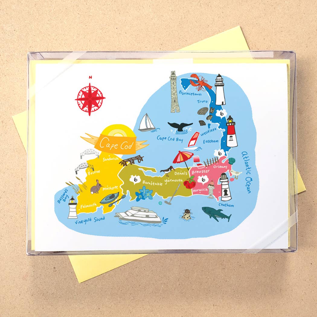 Allport Editions - Wholesale Briefpapier/indexkaartenset - Hallo USA Boxed Card-serie - ALLE 50 STATEN HIER!7