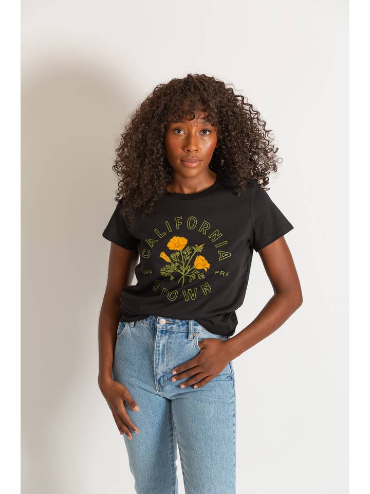 Upper Park Clothing - Wholesale Screen Printed T-Shirt - Women's - California Grown Routine Tee1