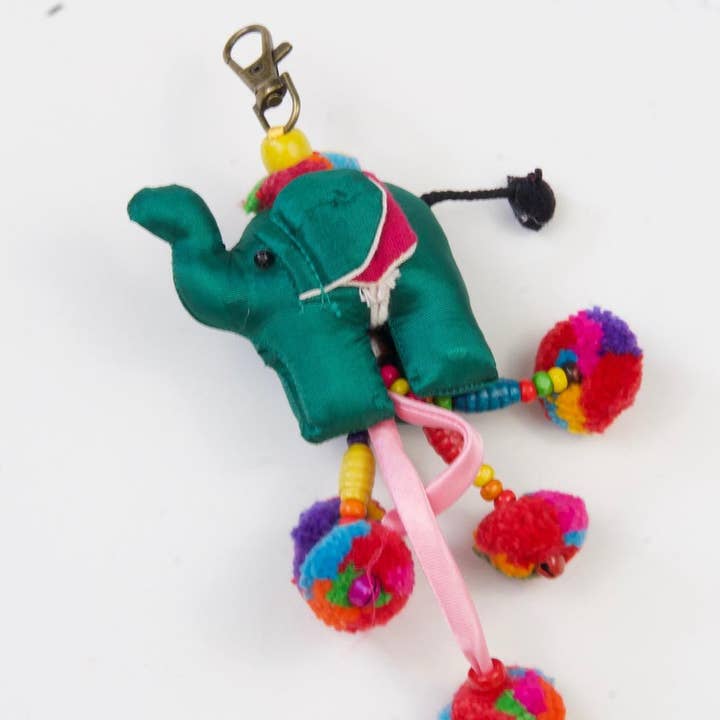 The Elephant Temple - Wholesale Keychain - Women's - Elephant Pom-Pom Key Chain5