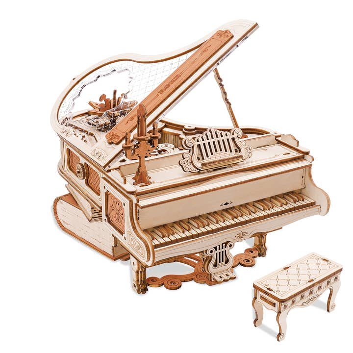 Robotime - Wholesale DIY Craft Kit - AMK81 Robotime ROKR Mechanical Gear Music Box Magic Piano
