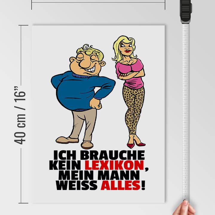 Femer - Vendita all'ingrosso Cartelli - Cartello in legno 30x40 cm Non serve un lessico, l'uomo sa tutto3