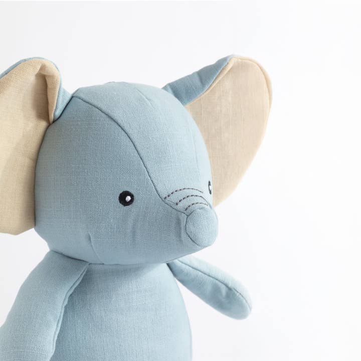 Living Textiles - Wholesale Stuffed/plush toy – Kids & baby - Linen Animal - Eddie the Elephant - Large3