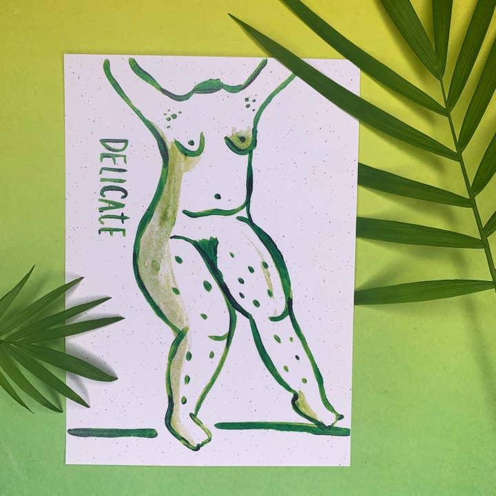 Stampa donna delicata - A6 per la vendita all'ingrosso da parte di Meg Garrod Art