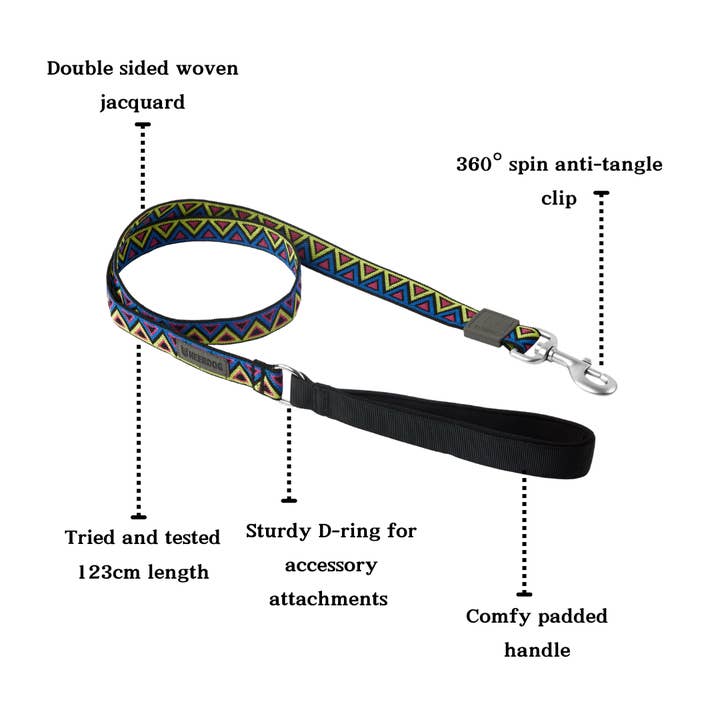 NEERDOG | Dog Harnesses | Dog Leads | Dog Collars | Coats – wholesale Pet leash – Dog – Jacquard Dog Lead | GO-CEE Cosmos Dog Lead2