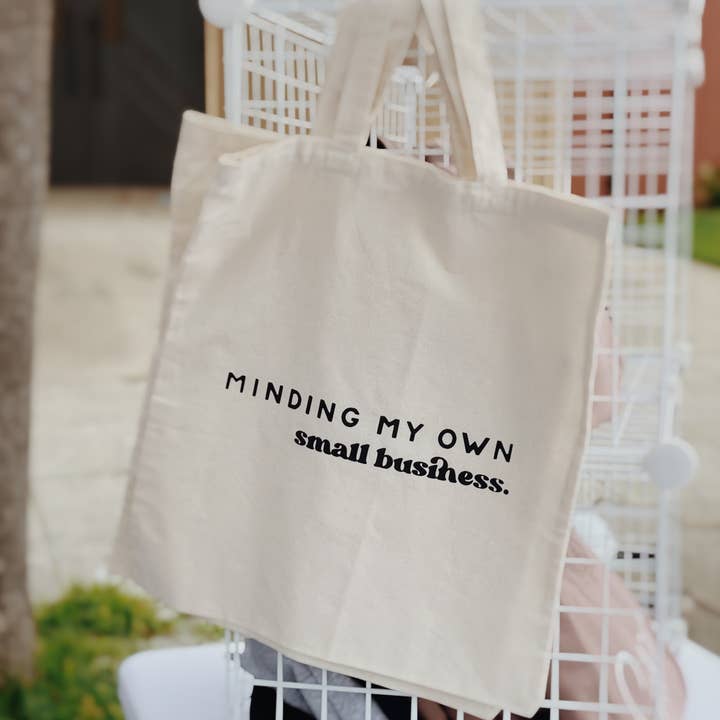 Minding My Own Tote Bag for wholesale by Nomadic Roots