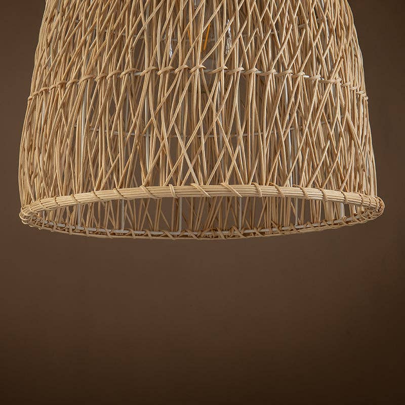 ELE Light & Decor - Wholesale Chandelier/Hanging Light - Lisbet Pendant Bell Wicker Rattan Hanging Lamp6