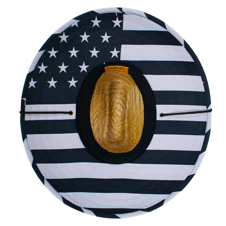 Peter Grimm - Wholesale Straw Hat - Unisex - Sally Americana Straw Lifeguard Hat