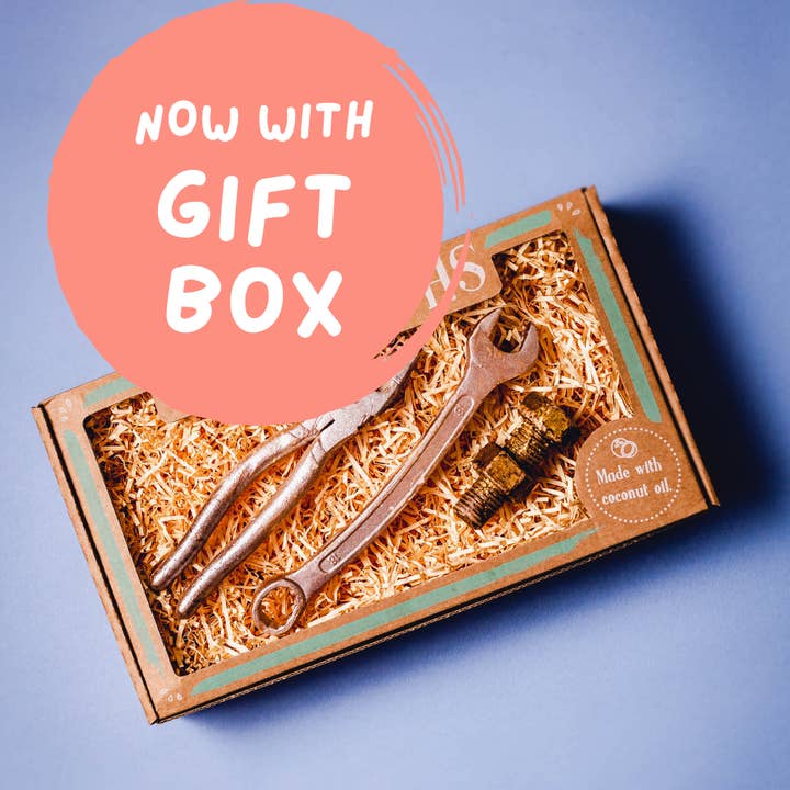 Tool Kit Soap Gift Box | Hand-Made | Vegan | Eco-Friendly for wholesale by The Quirky Soaper