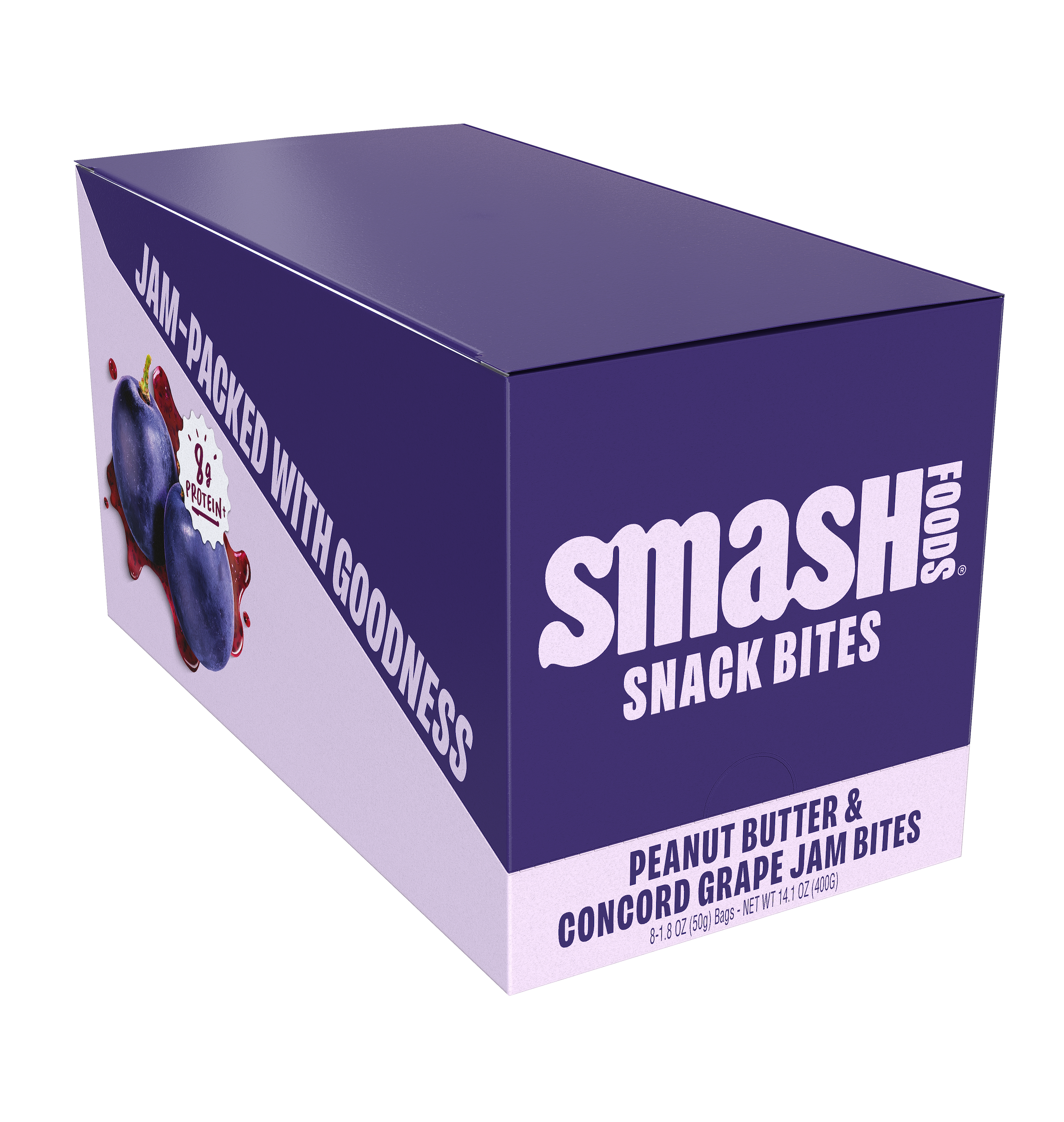 Smash Foods - Wholesale Snack Bar - Smash Snack Bites - Peanut Butter & Concord Grape2