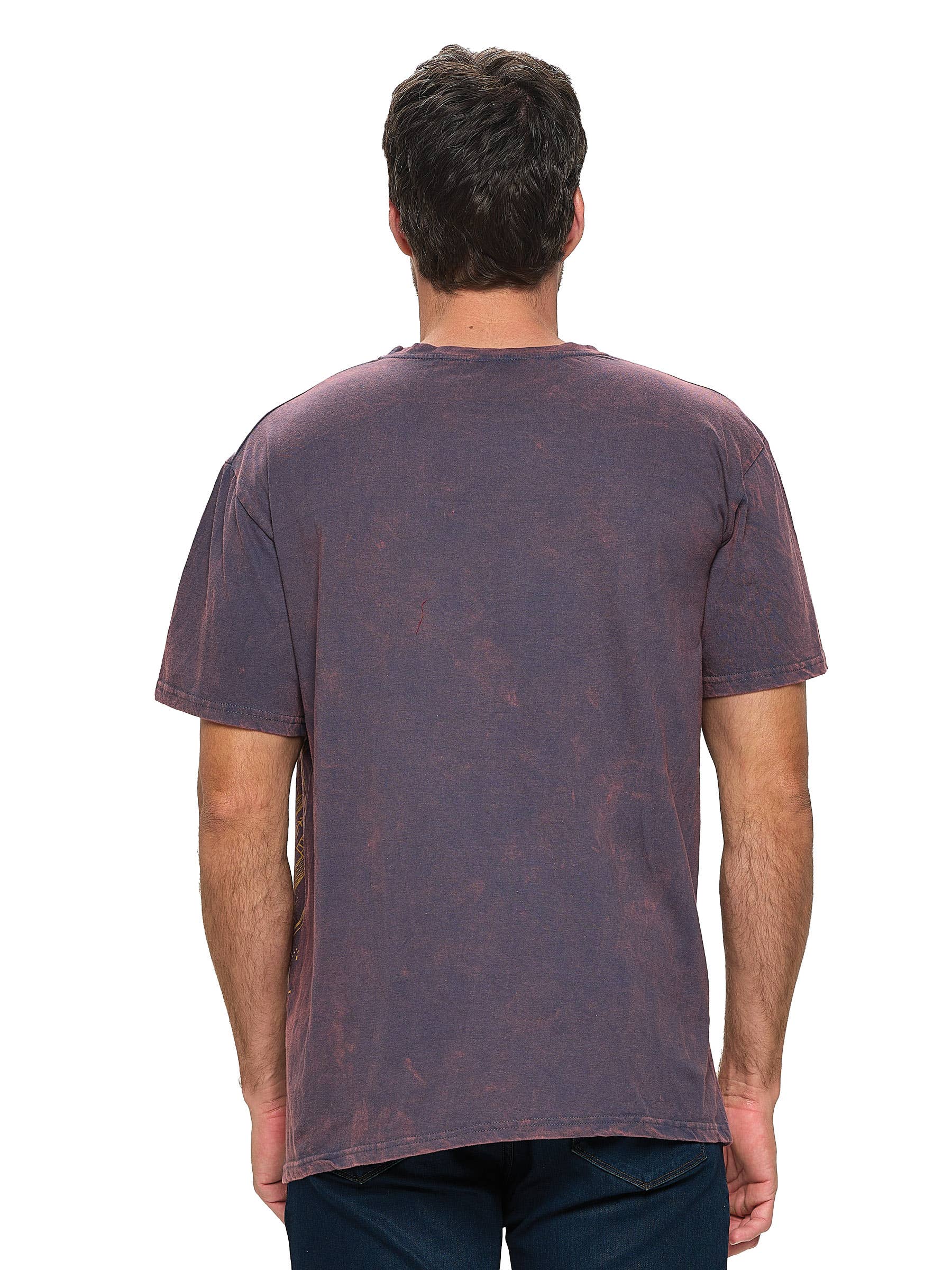 Yak & Yeti - Vente T-shirt sérigraphié – homme - T-shirt Sacred Geometry Mushrooms pour hommes5