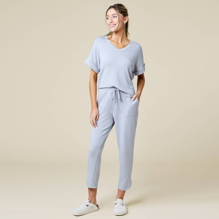 Softies – wholesale Lounge set – Women's – PureDream V-Neck Athleisure Lounge Set5