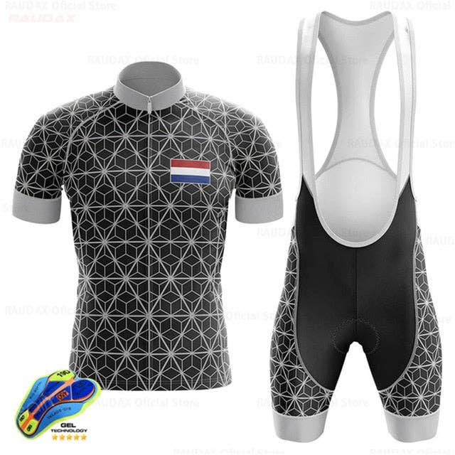 Netherlands Men's Cycling Jersey Bib Short Kit for wholesale on Faire17
