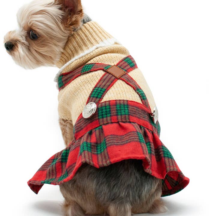 Holiday Plaid Dress for wholesale by Dogo Pet