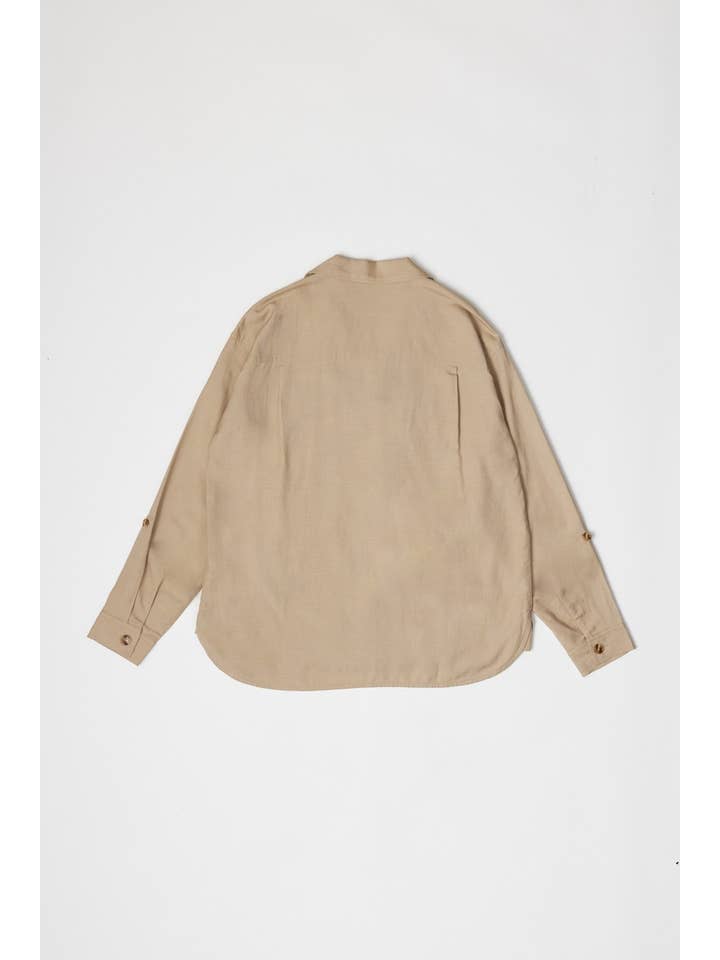 MOD REF - Wholesale Button Down Shirt - Women's - The Luciana Top | Relaxed Linen Button-Down Top14