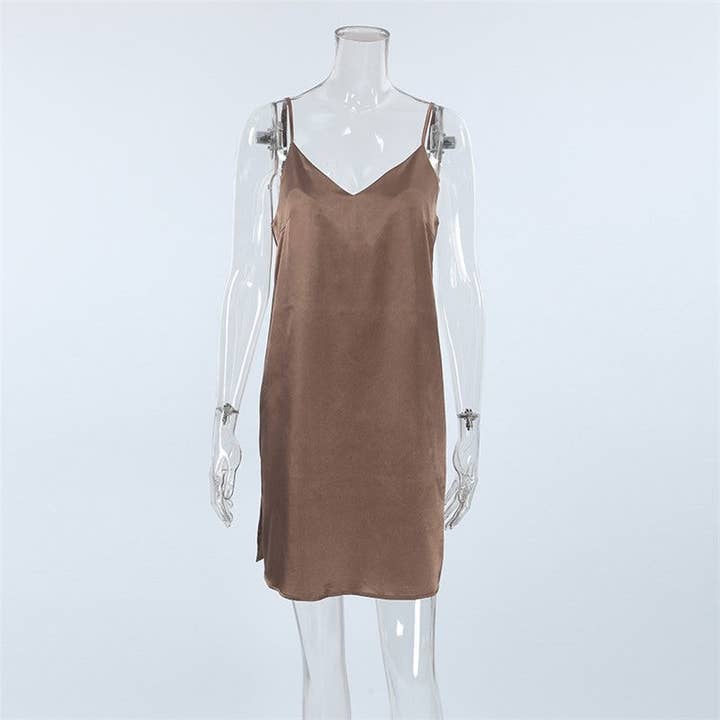 UZ Wholesale Store - Venta al por mayor Ropa para dormir - Mujer - Camisón halter elegante sin espalda4