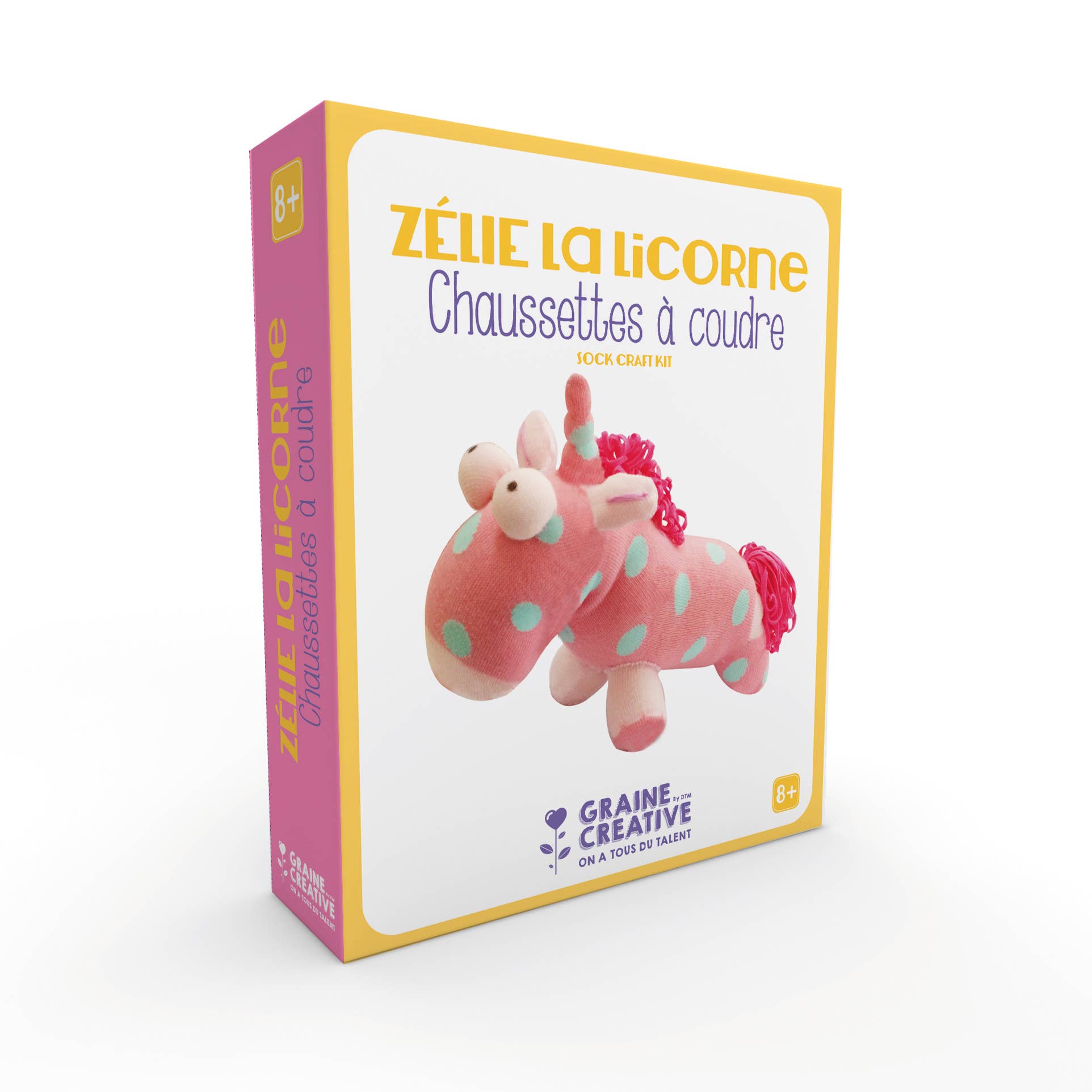 Graine Créative - Wholesale Knitting/Crochet Supplies - UNICORN SOCK SEWING KIT