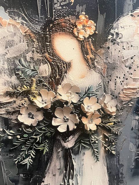 Rustic Nester - Wholesale Art Print - Angel Canvas art print, Painting for wall, home decor gift1