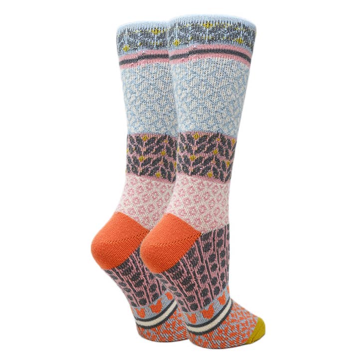 Oooh Yeah/Sock It Up/Oooh Geez Slippers - Wholesale Socks - Women's - Ava | Women's Fuzzy Pattern Crew Socks
