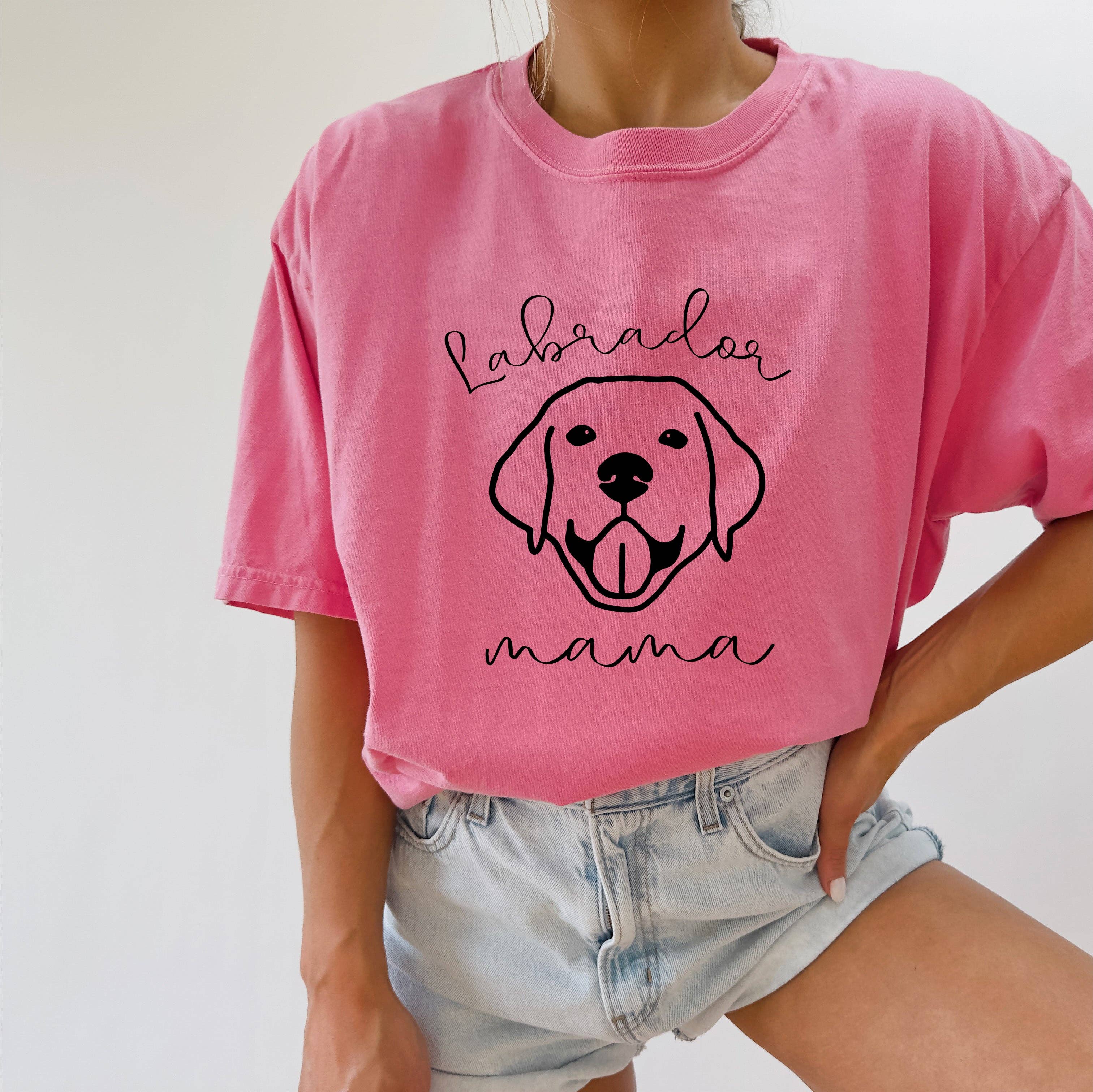 Verita Culture - Wholesale Screen Printed T-Shirt - Women's - Labrador Retriever Dog Mom Comfort Colors T Shirt (Copy)2
