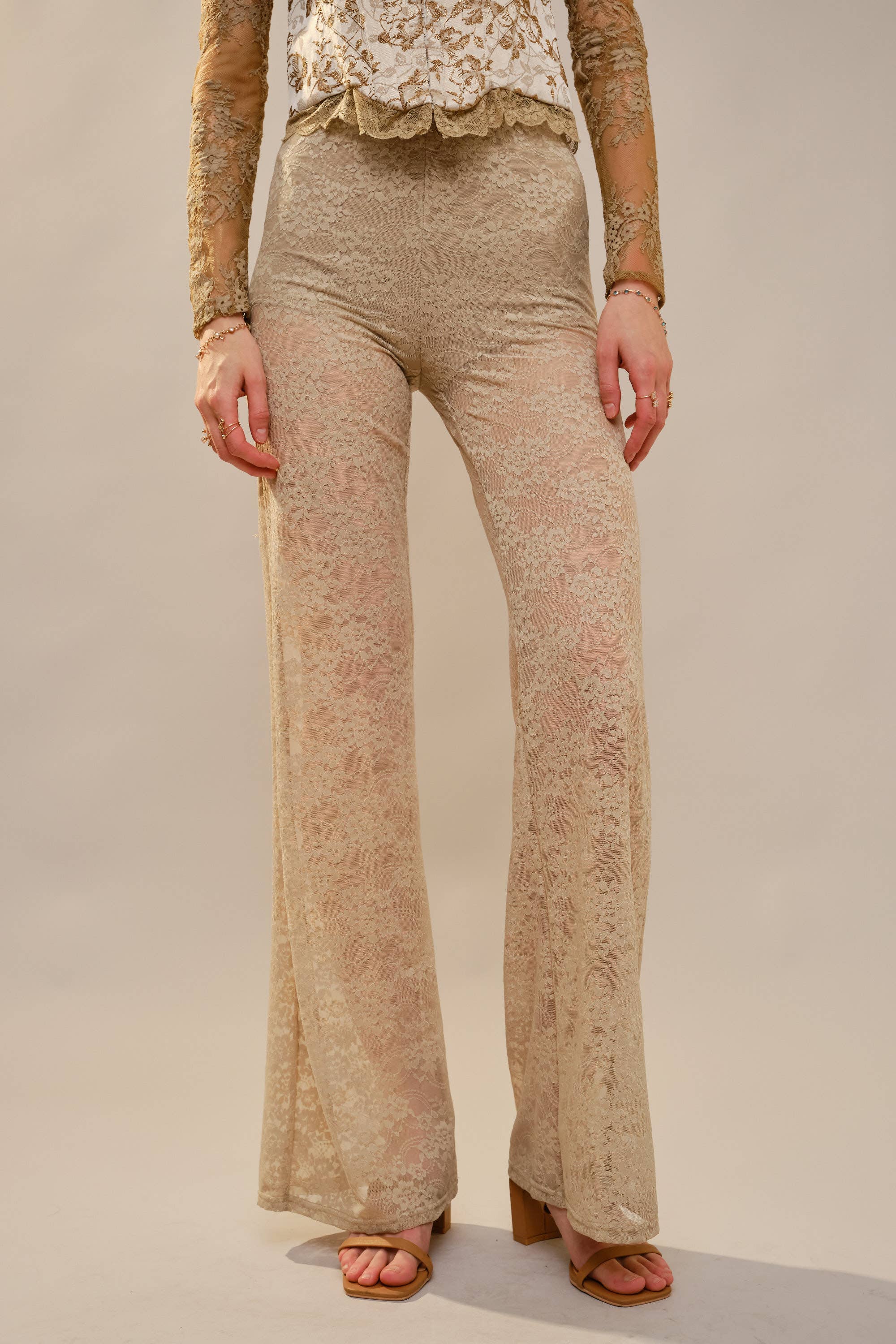 Blue B - Wholesale Pants - Women's - 23781P Floral Lace Western Stitch Inner Short Flare Pants13