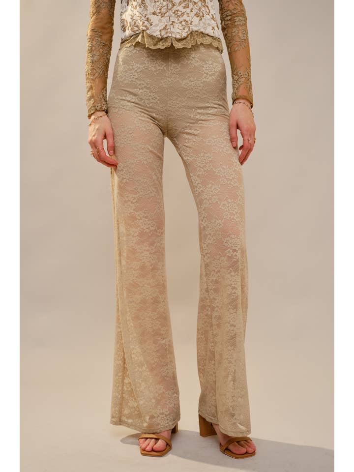 Blue B - Wholesale Pants - Women's - 23781P Floral Lace Western Stitch Inner Short Flare Pants13