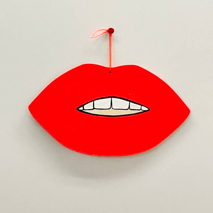 LIPS - WALL CHARM for wholesale by Cosmic Peace Studio