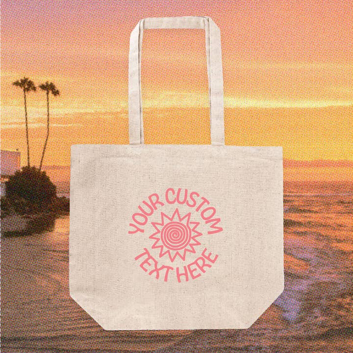 *CUSTOM* Cosmic Sun Tote Bag for wholesale by Island View Outfitters