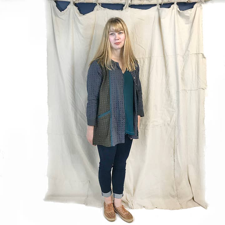 Veronica Blouse Pebbles for wholesale on Faire
