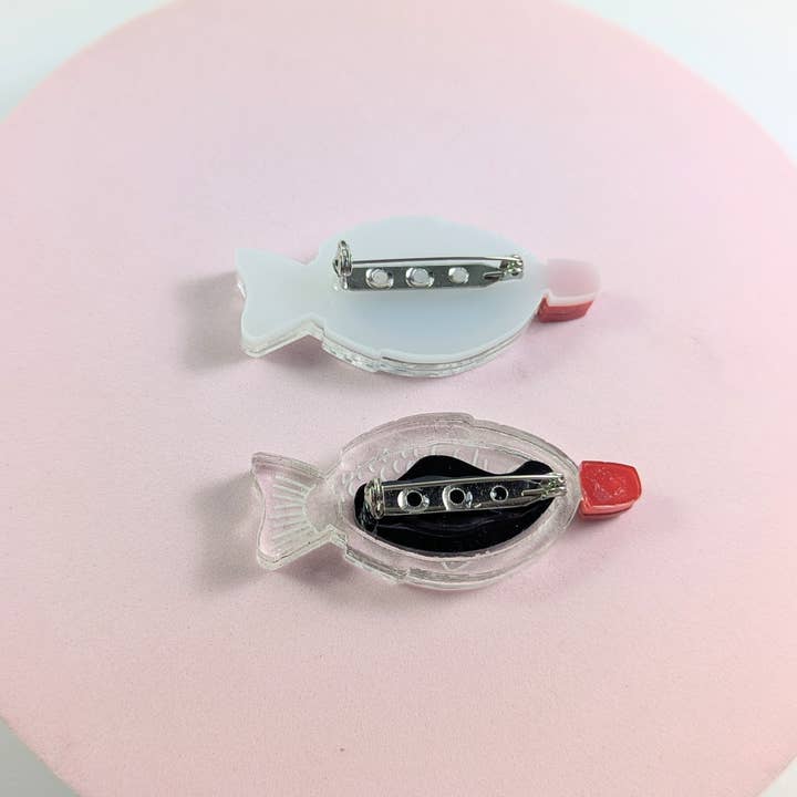 Chikai Shop - Wholesale Brooch - Soy Sauce fish bottle brooch Japan sushi acrylic takeaway5
