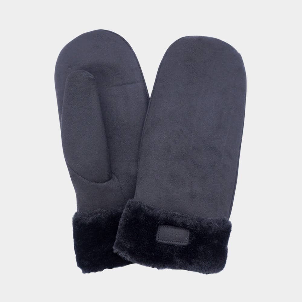 Sensibling Corp. - Wholesale Mittens - Women's - Faux Fur Cuff Fleece Lined Mittens1
