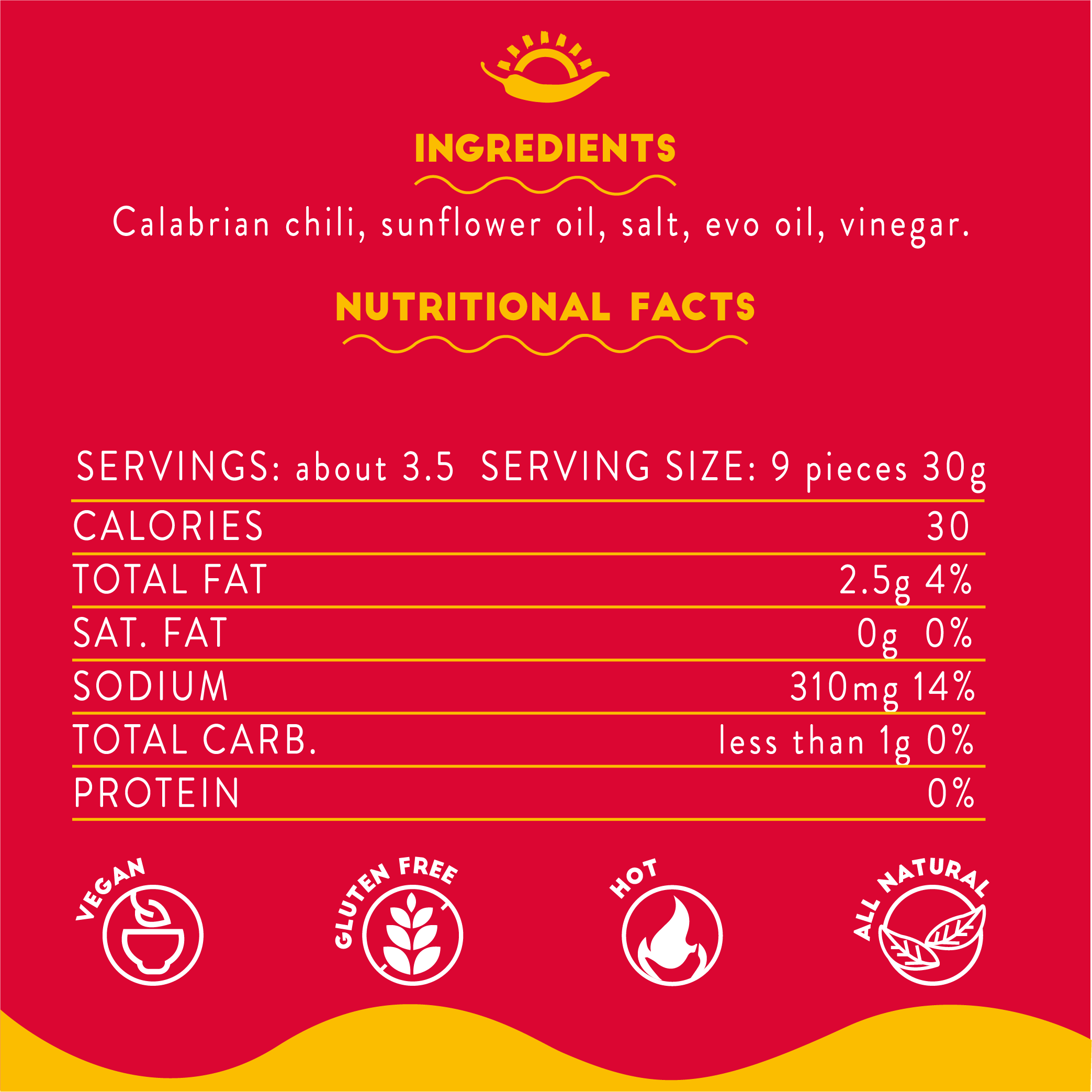 Wholesale Italian Food - Wholesale Pepper/Peppercorns - TuttoCalabria Whole Calabrian Hot Chili Peppers, 10 oz1